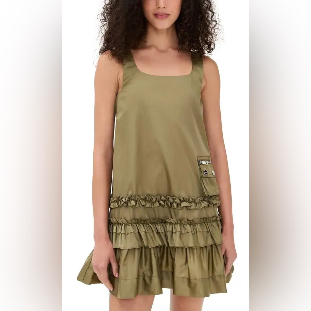 NWT Ganni Duchesse Nylon Mini Dress